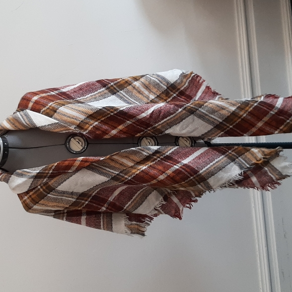 Plaid blanket scarf - Picture 2 of 3